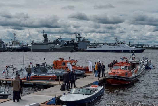 Opening of International Maritime Defence Show in St. Petersburg