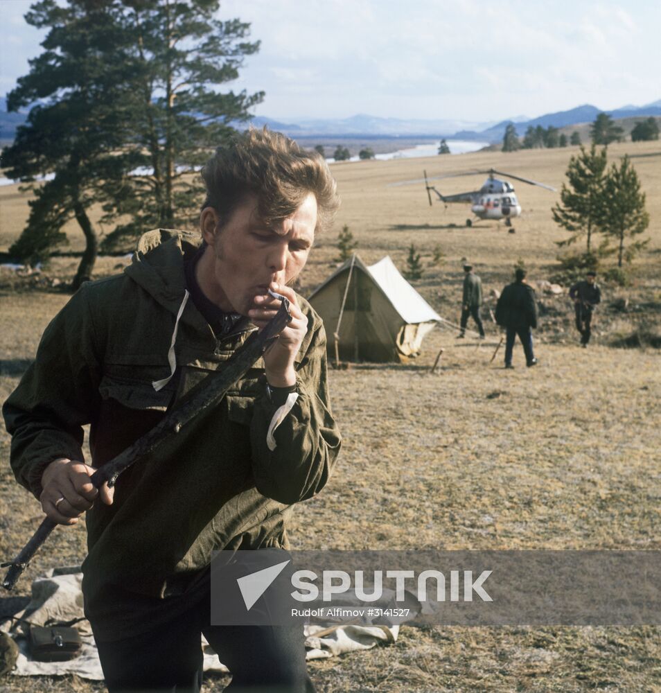Geologist encampment in Buryatia