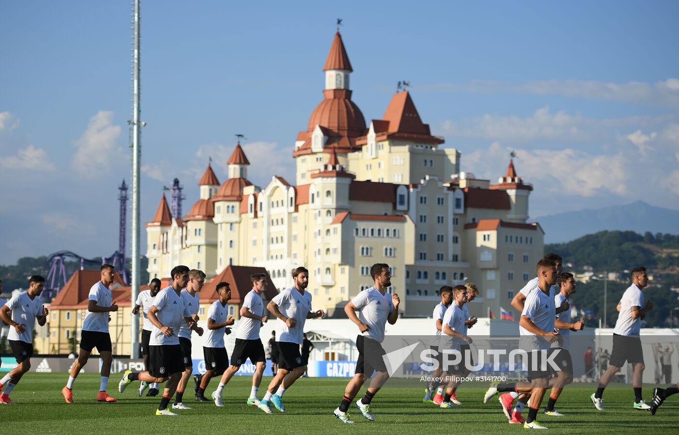 Football. 2017 FIFA Confederations Cup. Training session of Germany's team