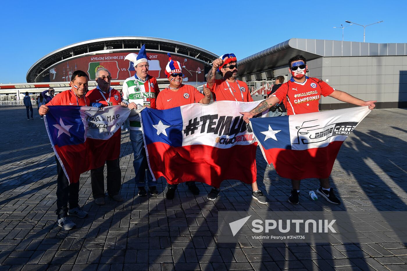 Football. 2017 FIFA Confederations Cup. Portugal vs. Chile