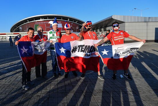 Football. 2017 FIFA Confederations Cup. Portugal vs. Chile