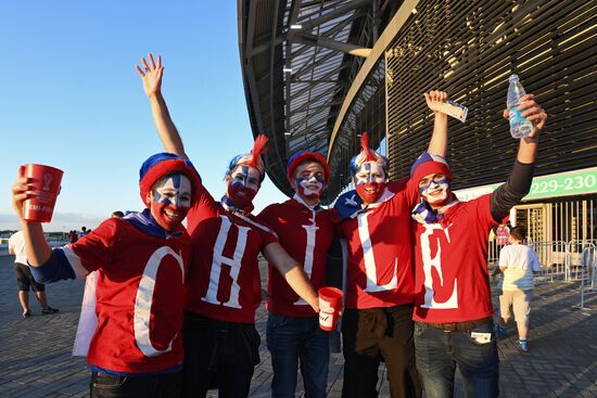 Football. 2017 FIFA Confederations Cup. Portugal vs. Chile
