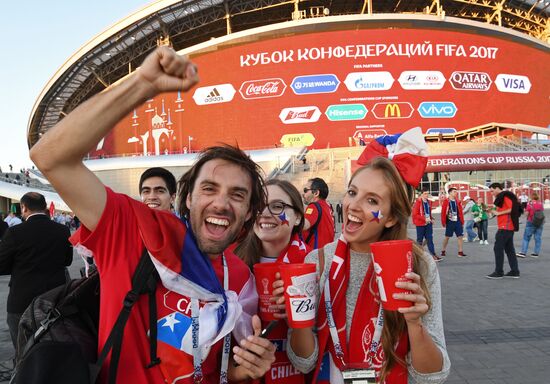 Football. 2017 FIFA Confederations Cup. Portugal vs. Chile