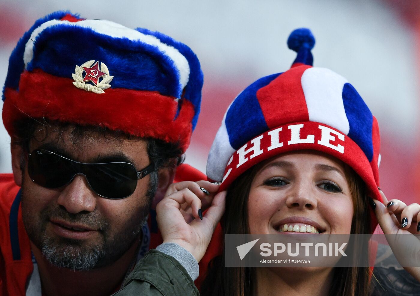 Football. 2017 FIFA Confederations Cup. Portugal vs. Chile