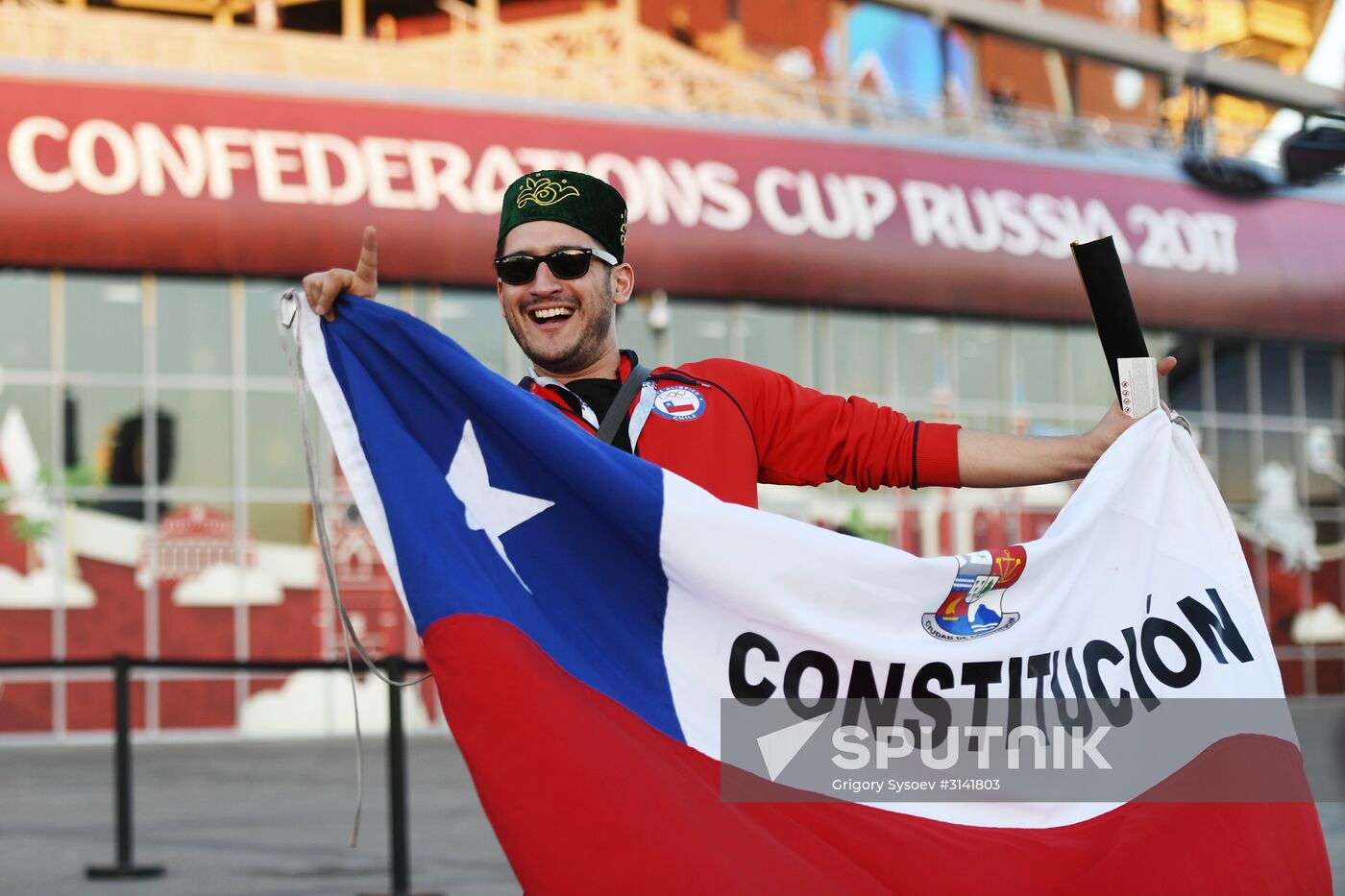 Football. 2017 FIFA Confederations Cup. Portugal vs. Chile
