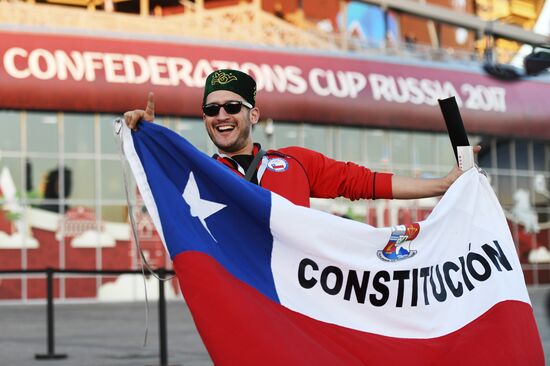 Football. 2017 FIFA Confederations Cup. Portugal vs. Chile