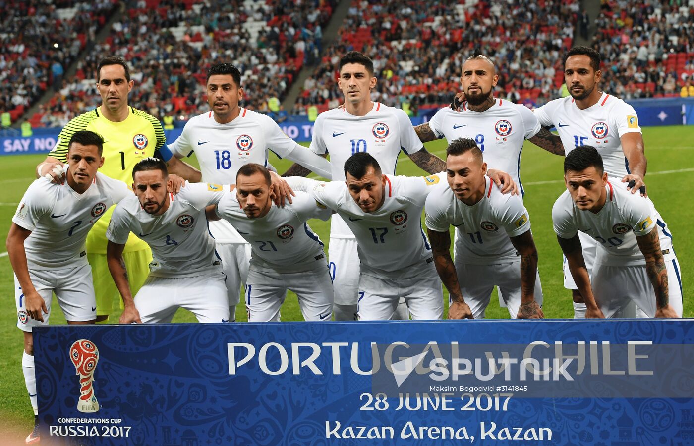 Football. 2017 FIFA Confederations Cup. Portugal vs. Chile