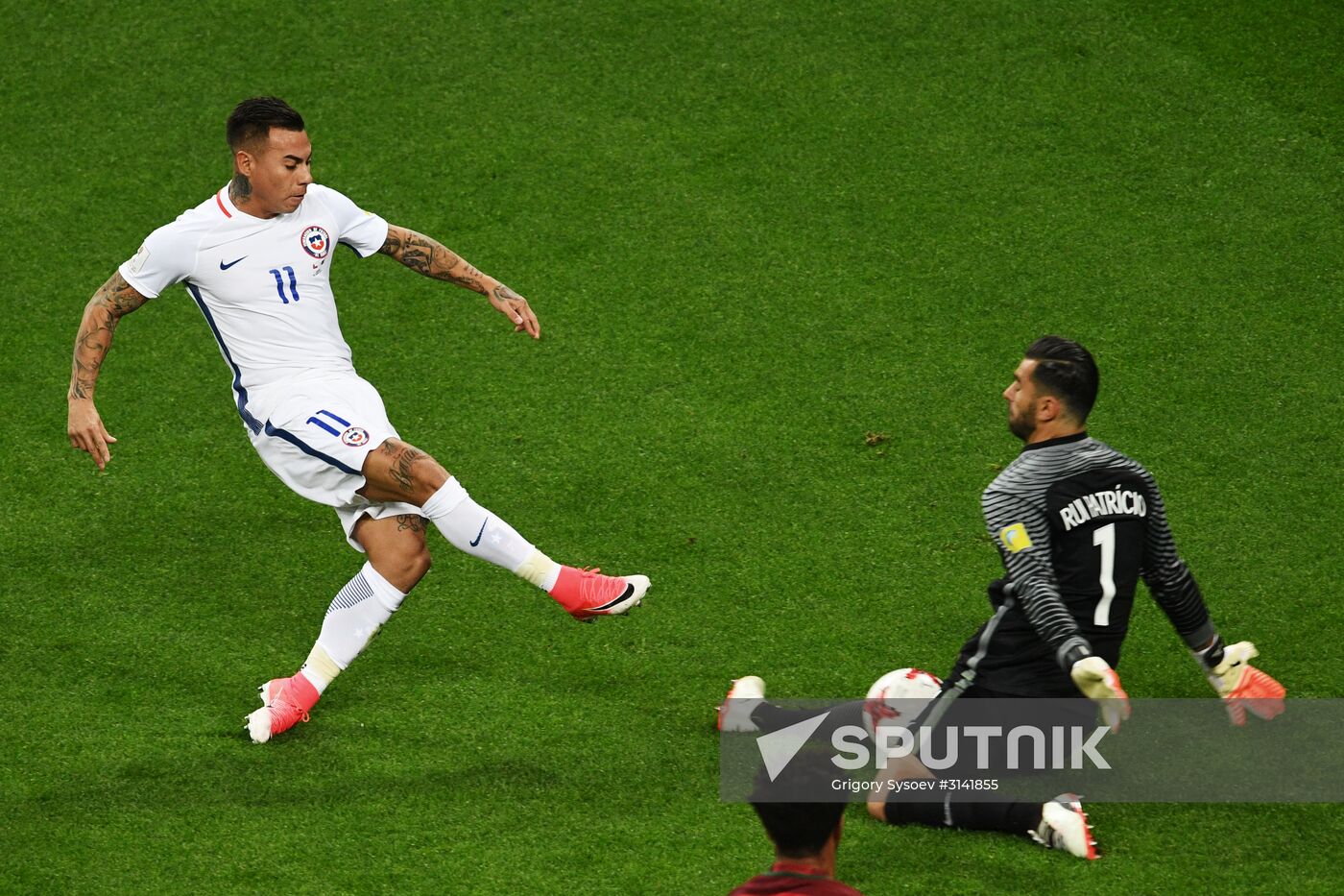 Football. 2017 FIFA Confederations Cup. Portugal vs. Chile