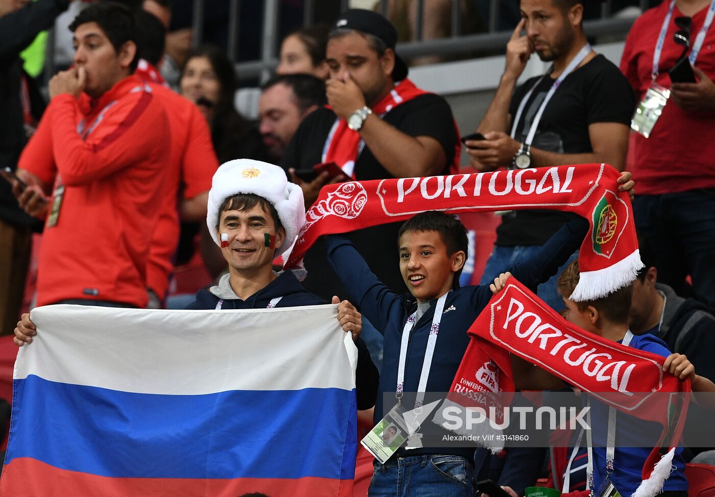 Football. 2017 FIFA Confederations Cup. Portugal vs. Chile