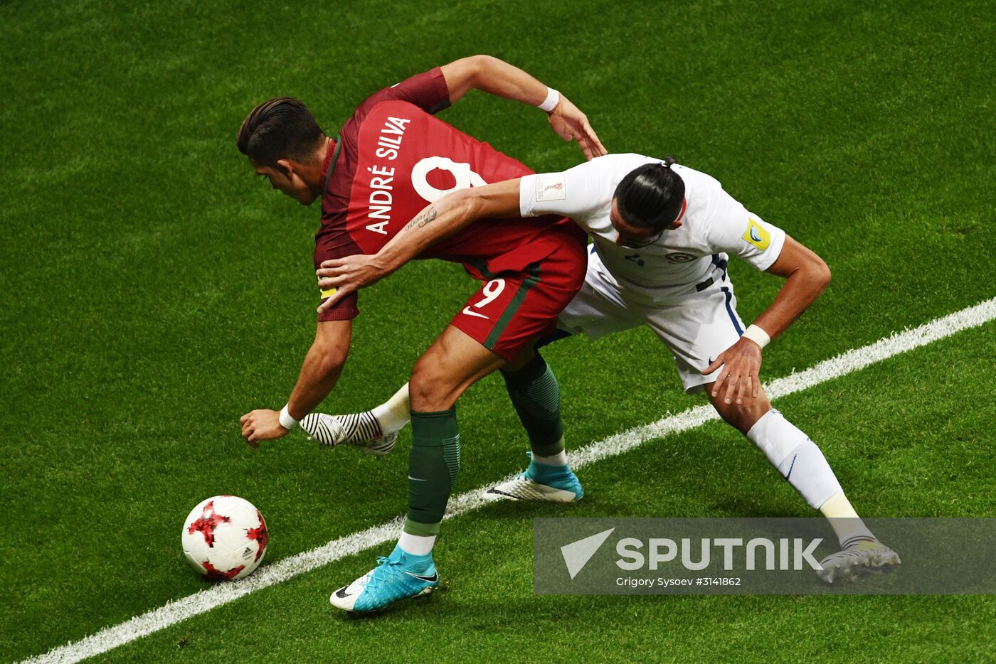 Football. 2017 FIFA Confederations Cup. Portugal vs. Chile