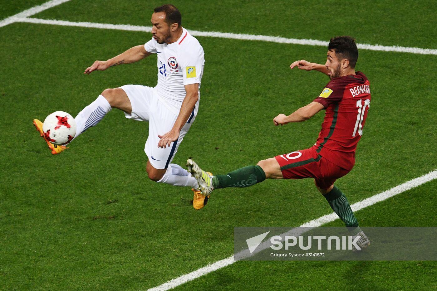 Football. 2017 FIFA Confederations Cup. Portugal vs. Chile