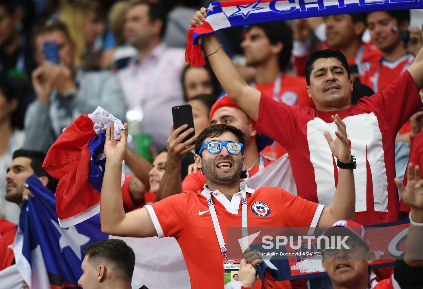 Football. 2017 FIFA Confederations Cup. Portugal vs. Chile