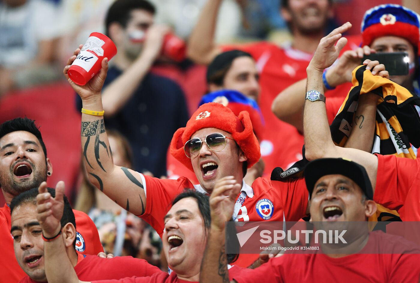 Football. 2017 FIFA Confederations Cup. Portugal vs. Chile