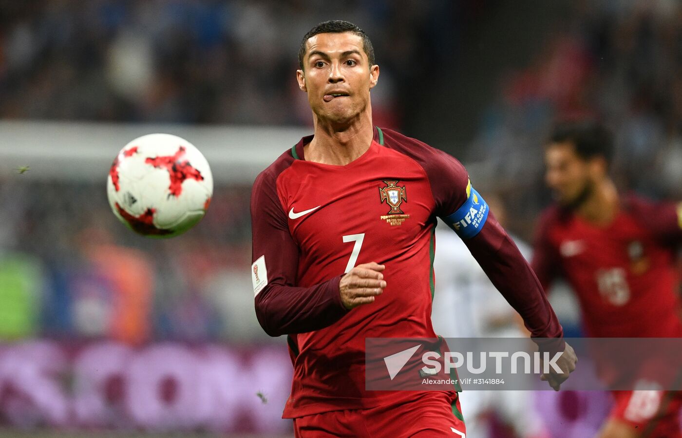 Football. 2017 FIFA Confederations Cup. Portugal vs. Chile