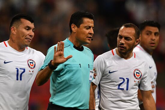 Football. 2017 FIFA Confederations Cup. Portugal vs. Chile