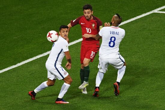 Football. 2017 FIFA Confederations Cup. Portugal vs. Chile