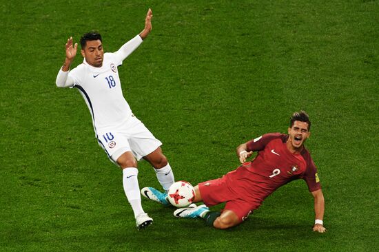 Football. 2017 FIFA Confederations Cup. Portugal vs. Chile