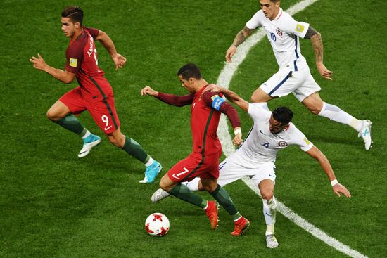 Football. 2017 FIFA Confederations Cup. Portugal vs. Chile