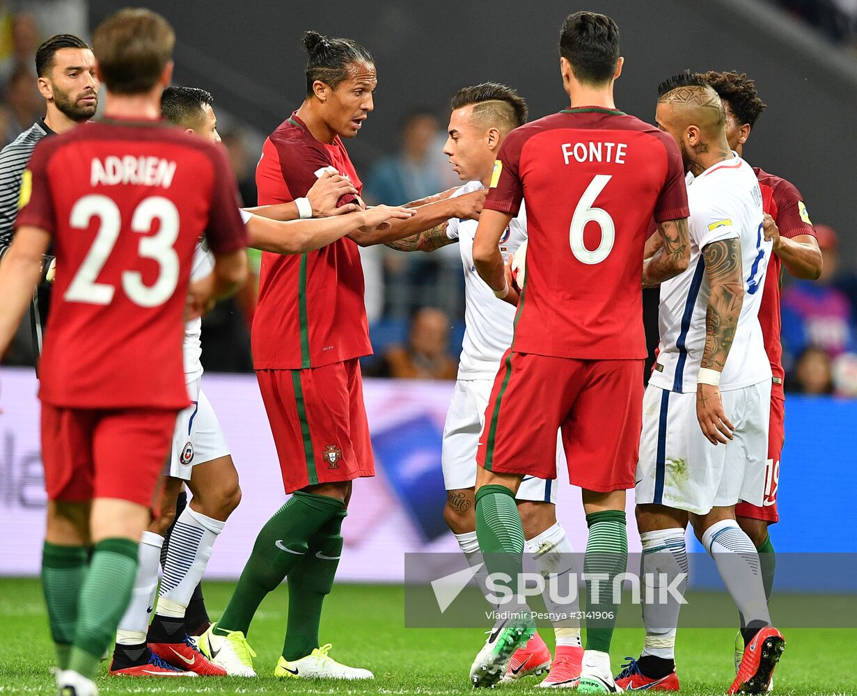Football. 2017 FIFA Confederations Cup. Portugal vs. Chile