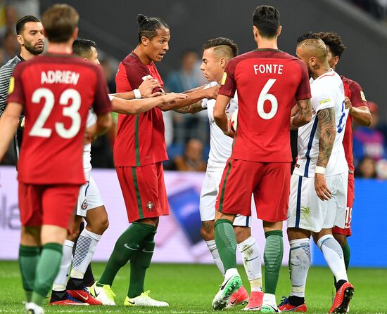 Football. 2017 FIFA Confederations Cup. Portugal vs. Chile