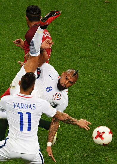 Football. 2017 FIFA Confederations Cup. Portugal vs. Chile