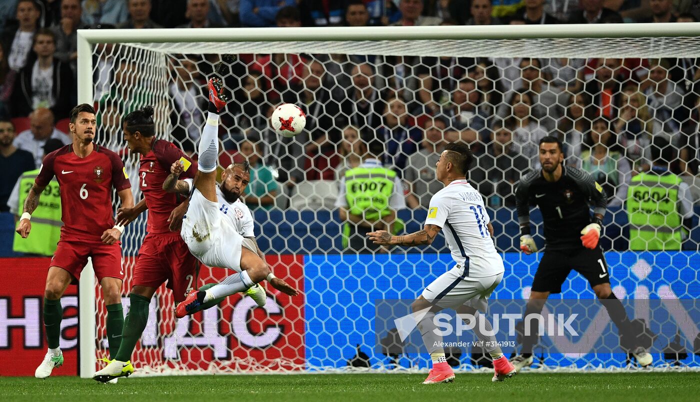 Football. 2017 FIFA Confederations Cup. Portugal vs. Chile
