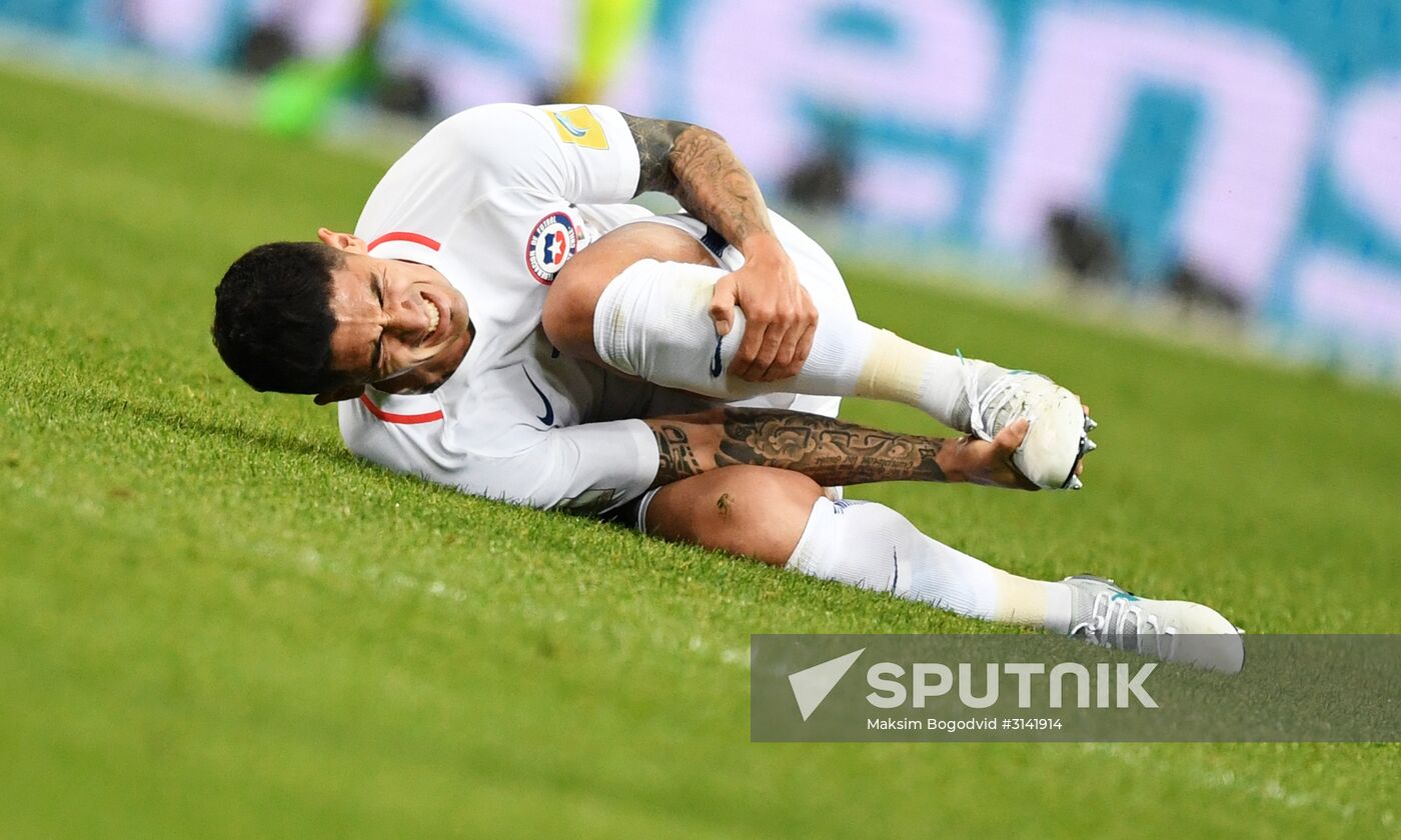 Football. 2017 FIFA Confederations Cup. Portugal vs. Chile