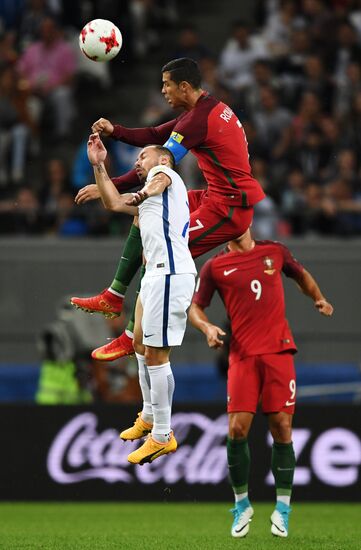 Football. 2017 FIFA Confederations Cup. Portugal vs. Chile