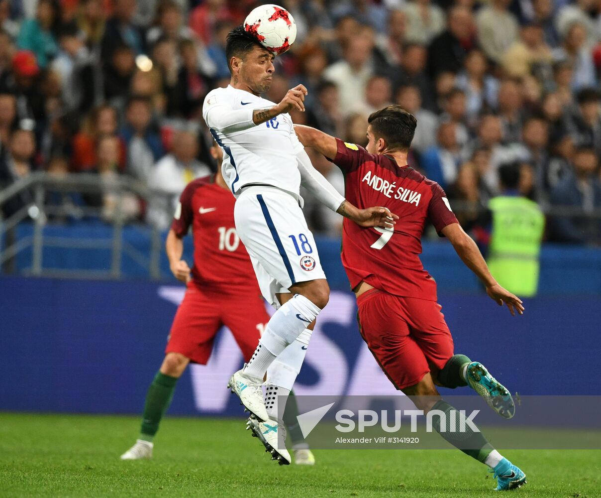 Football. 2017 FIFA Confederations Cup. Portugal vs. Chile