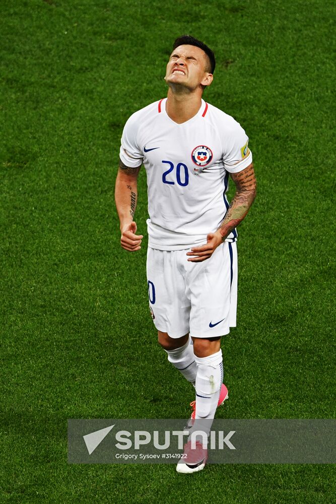 Football. 2017 FIFA Confederations Cup. Portugal vs. Chile