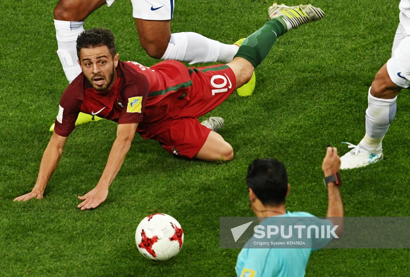 Football. 2017 FIFA Confederations Cup. Portugal vs. Chile