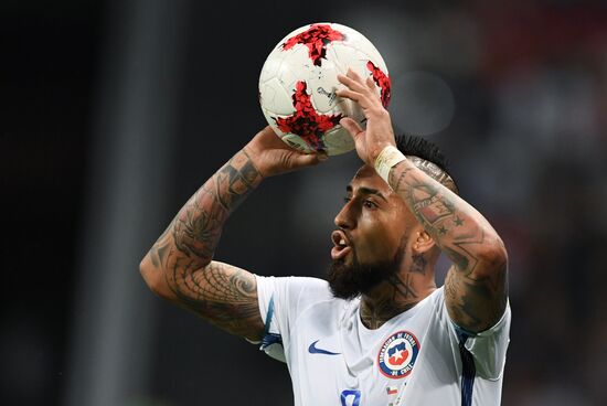 Football. 2017 FIFA Confederations Cup. Portugal vs. Chile