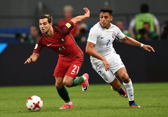 Football. 2017 FIFA Confederations Cup. Portugal vs. Chile