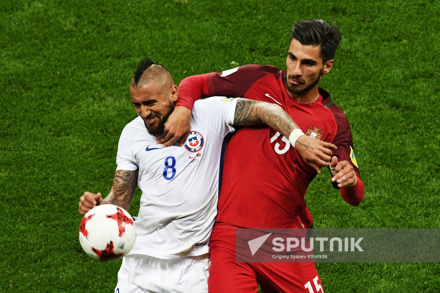 Football. 2017 FIFA Confederations Cup. Portugal vs. Chile