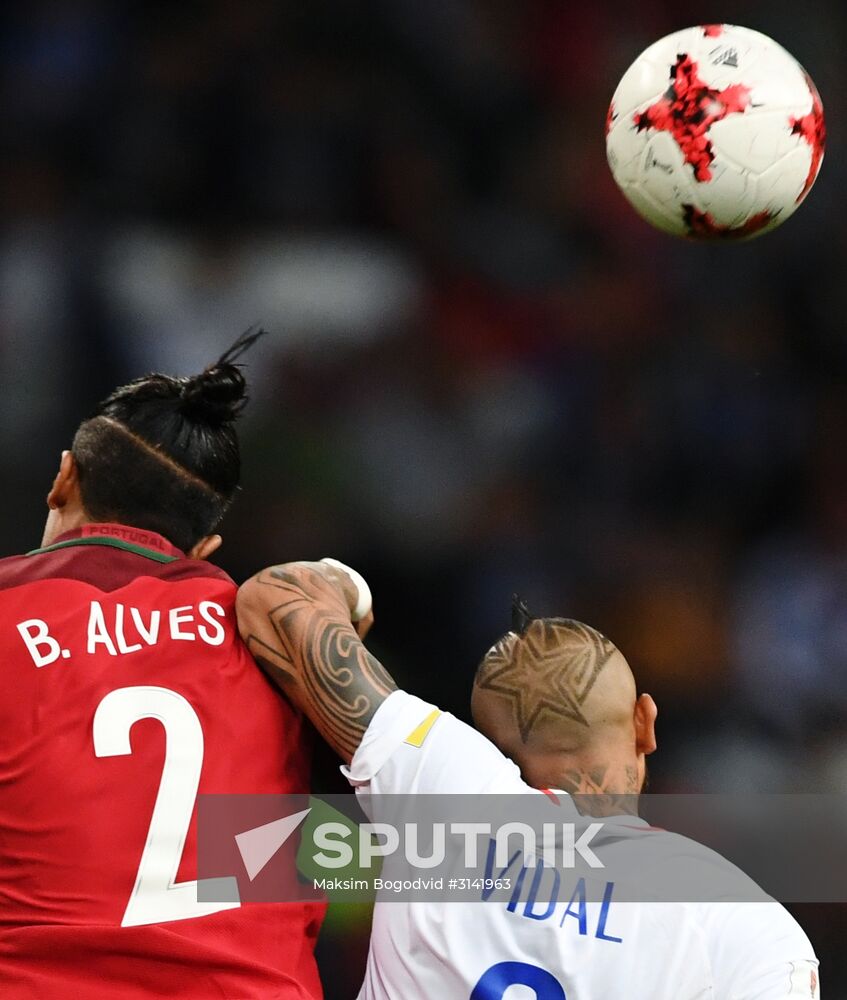 Football. 2017 FIFA Confederations Cup. Portugal vs. Chile