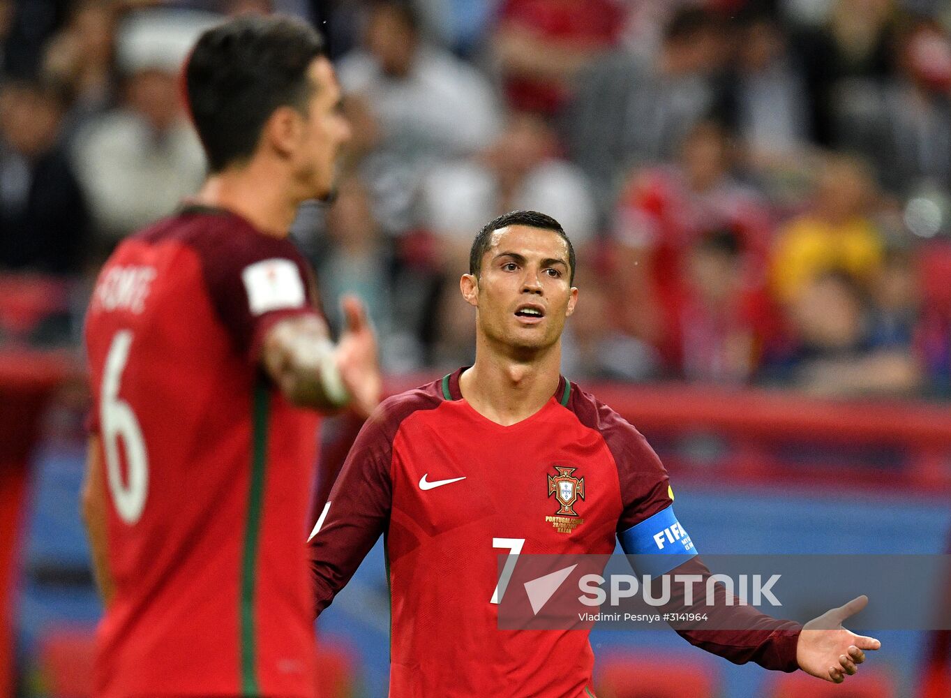 Football. 2017 FIFA Confederations Cup. Portugal vs. Chile