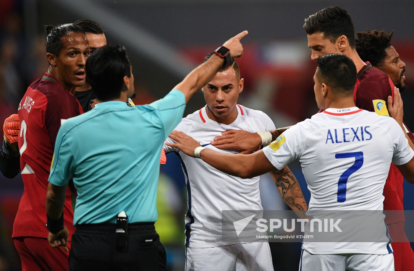 Football. 2017 FIFA Confederations Cup. Portugal vs. Chile