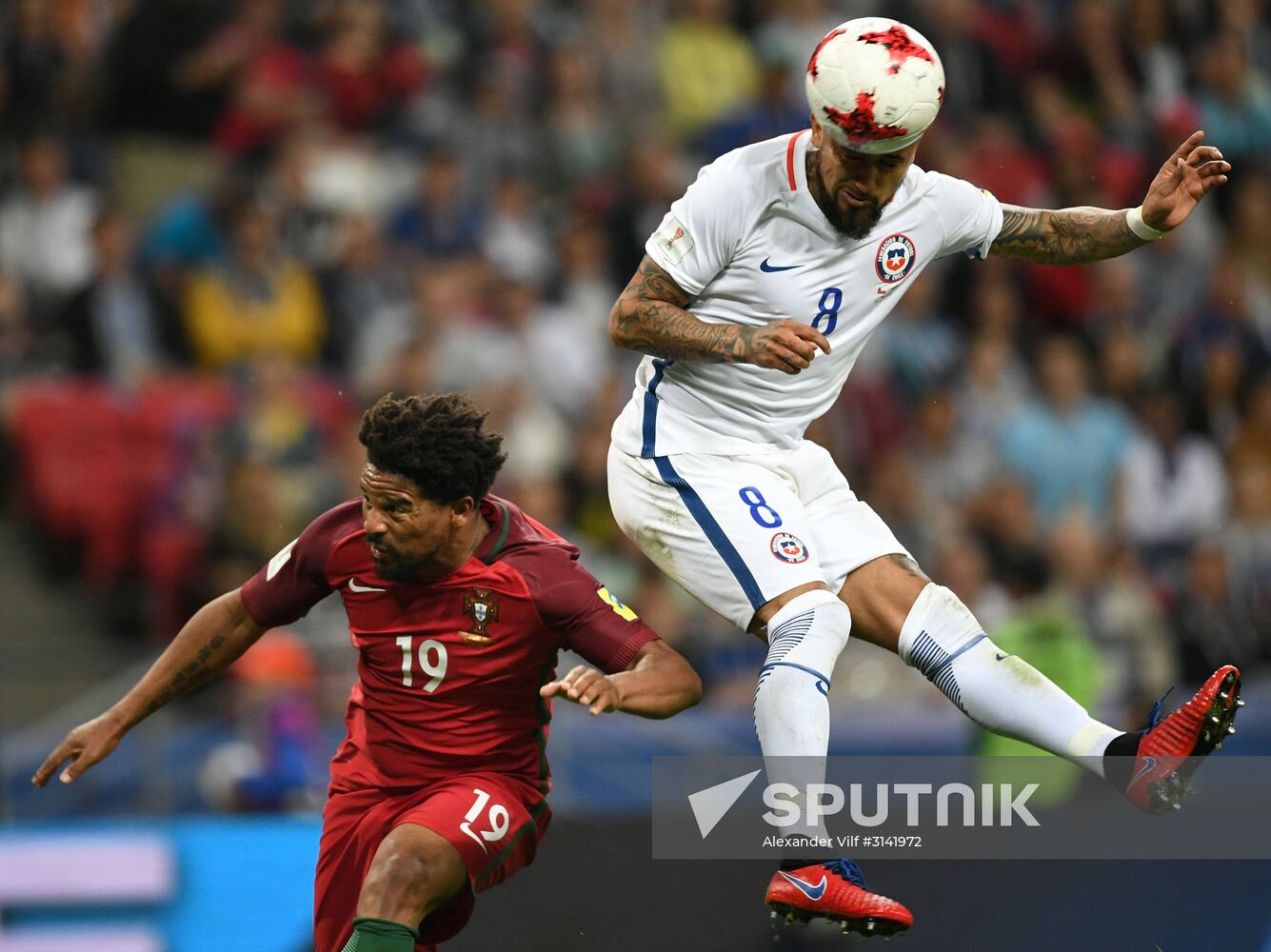 Football. 2017 FIFA Confederations Cup. Portugal vs. Chile