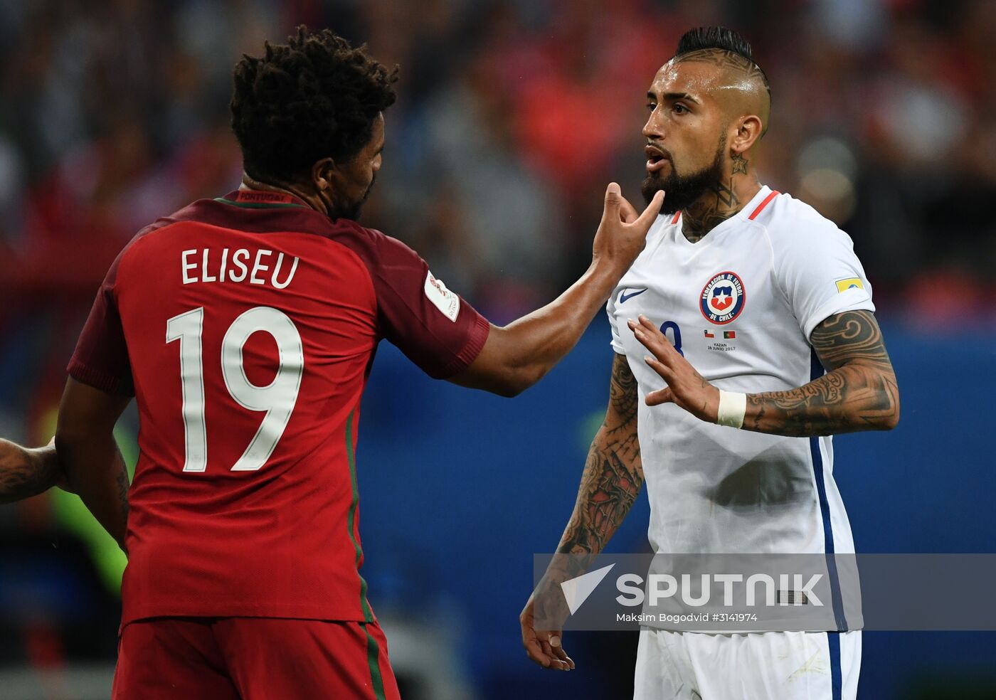 Football. 2017 FIFA Confederations Cup. Portugal vs. Chile