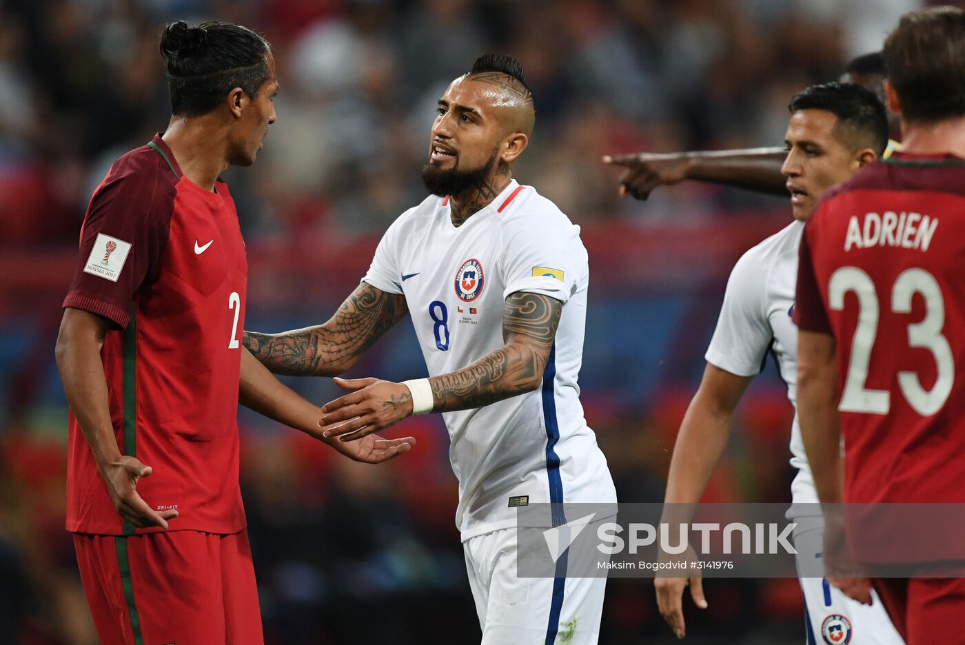 Football. 2017 FIFA Confederations Cup. Portugal vs. Chile