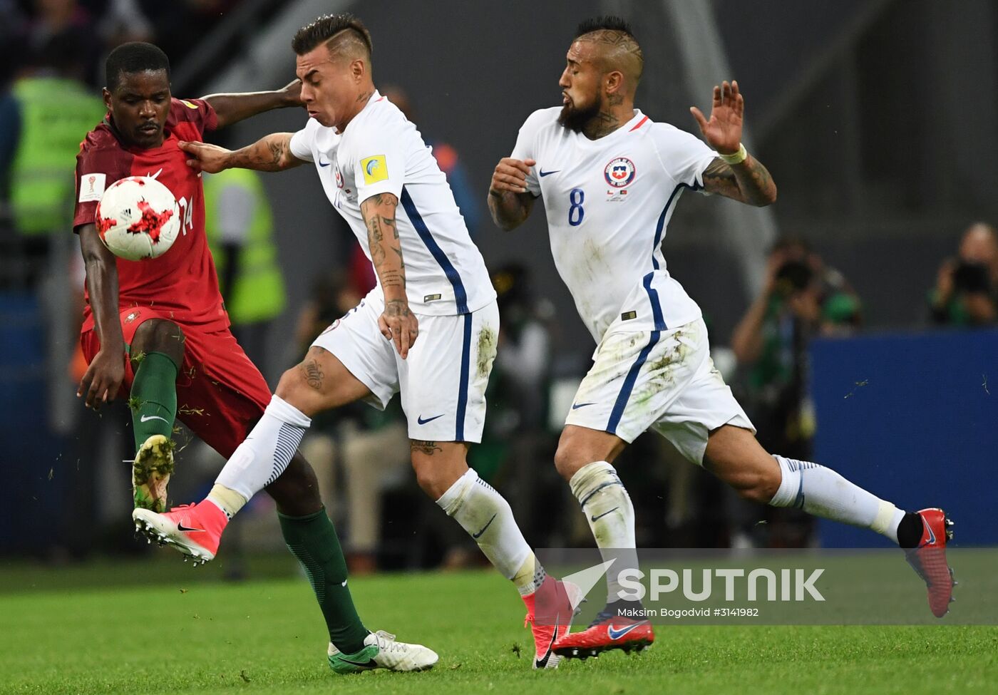 Football. 2017 FIFA Confederations Cup. Portugal vs. Chile
