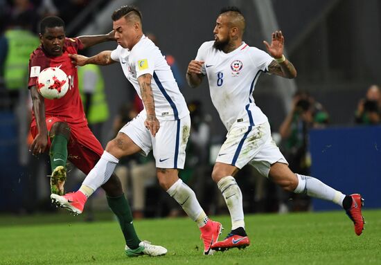 Football. 2017 FIFA Confederations Cup. Portugal vs. Chile