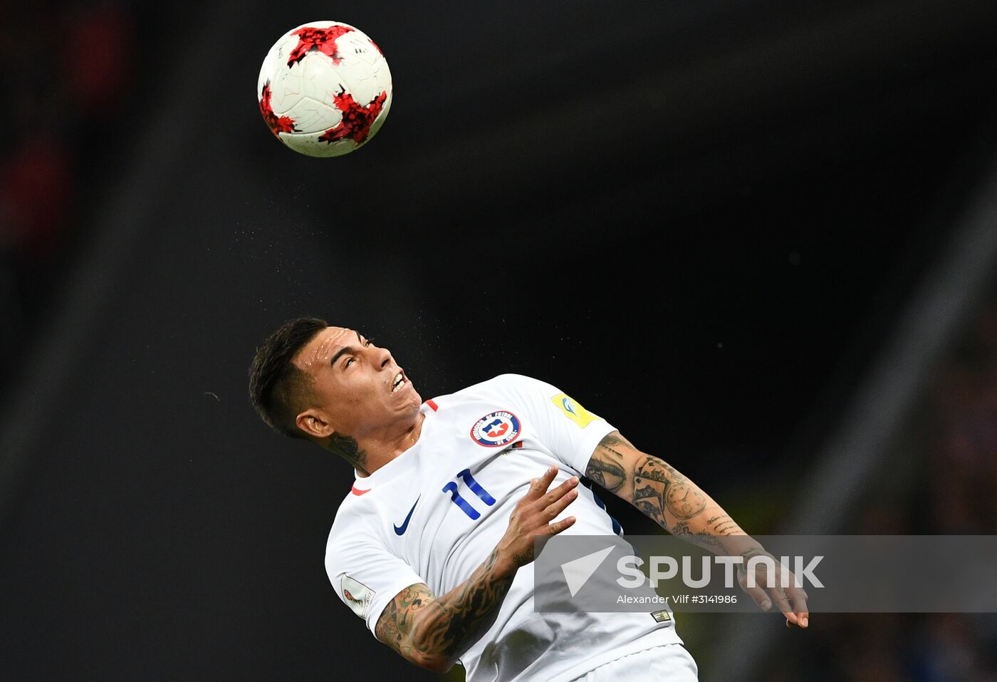 Football. 2017 FIFA Confederations Cup. Portugal vs. Chile