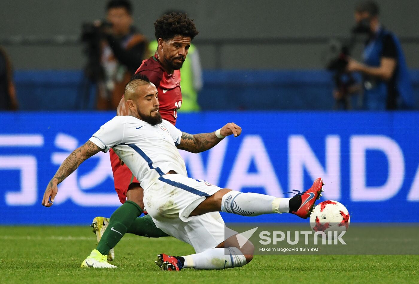 Football. 2017 FIFA Confederations Cup. Portugal vs. Chile