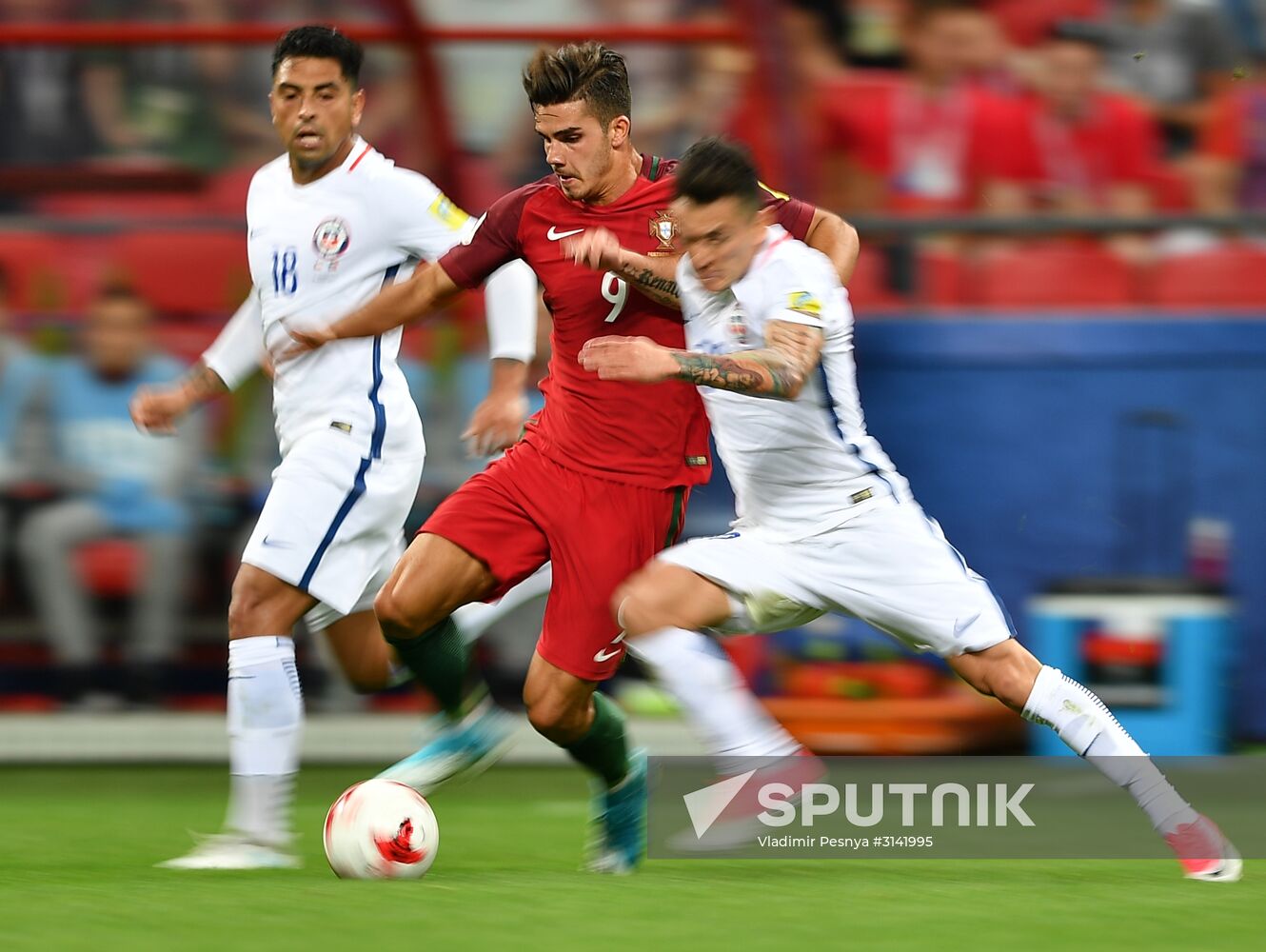 Football. 2017 FIFA Confederations Cup. Portugal vs. Chile