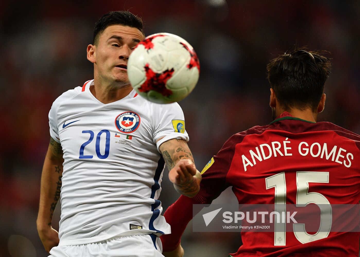 Football. 2017 FIFA Confederations Cup. Portugal vs. Chile