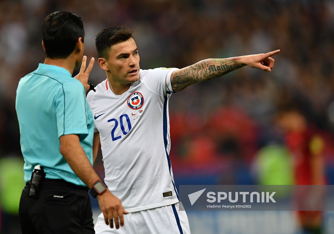 Football. 2017 FIFA Confederations Cup. Portugal vs. Chile