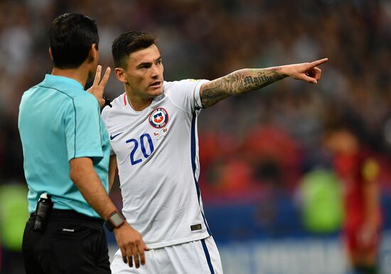 Football. 2017 FIFA Confederations Cup. Portugal vs. Chile