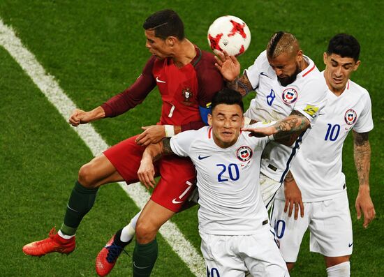 Football. 2017 FIFA Confederations Cup. Portugal vs. Chile