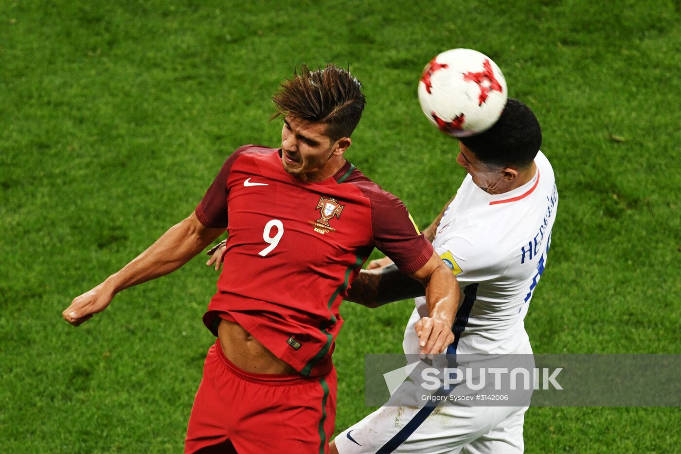 Football. 2017 FIFA Confederations Cup. Portugal vs. Chile